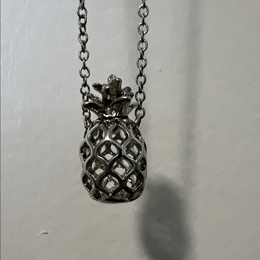 Lane Bryant Silver Pineapple Necklace